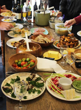 a lovely post-service brunch